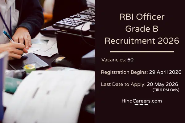 RBI Officer Grade B Recruitment 2026
